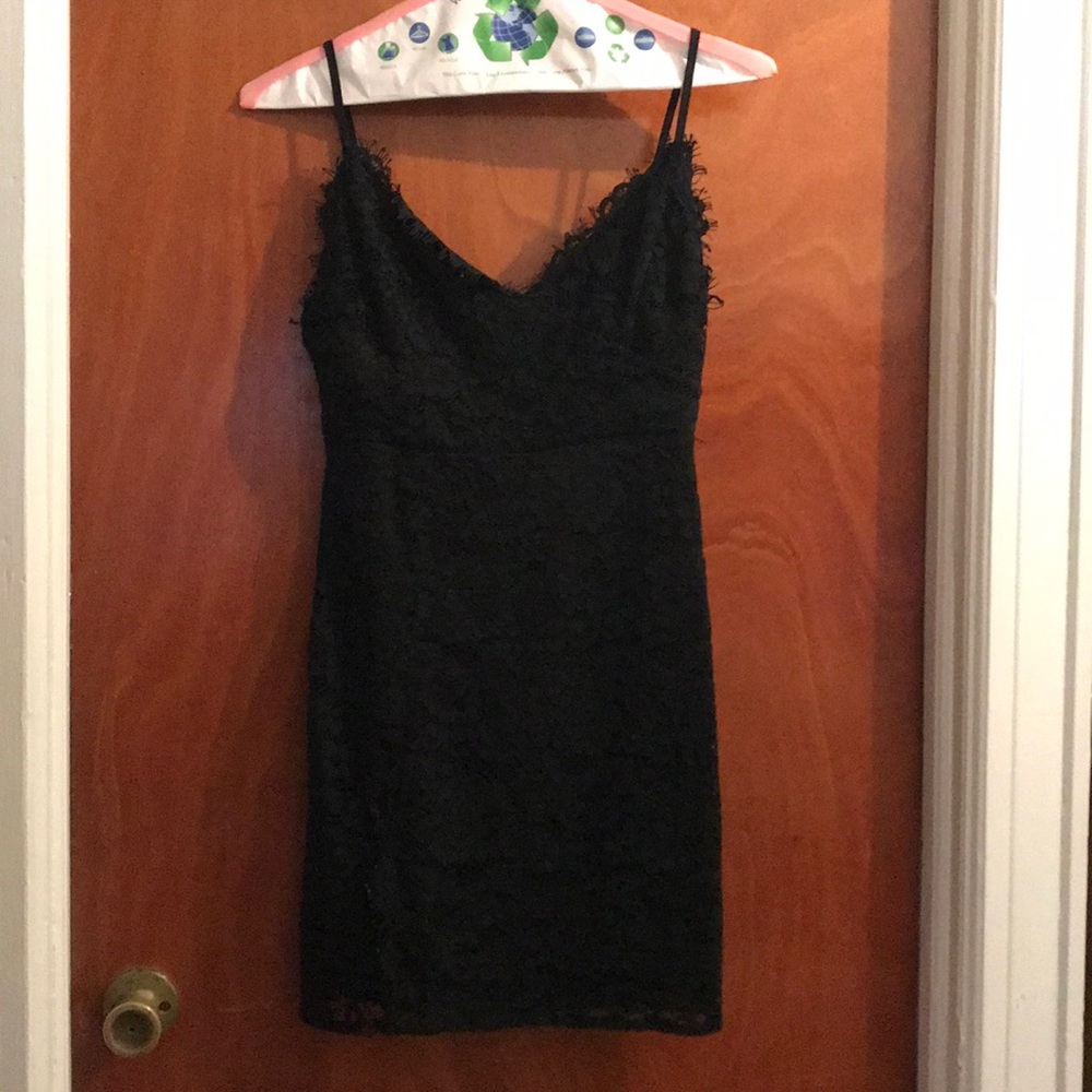 Black Lace Mini Dress